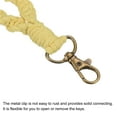 thumbnail image 3 of Uxcell Wrist Lanyard for Key, Braided Twisted Keyring Hand Wrist Lanyards Light Yellow, 3 of 5
