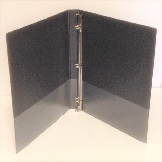 Black Vinyl 3Ring Regular Binder for 8.5" x 11" Sheets, 1/2" Capacity