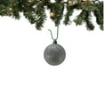thumbnail image 3 of 2.3 Inch Shiny, Glitter and Matte Silver Plastic Ball Ornaments Set of 12, 3 of 9