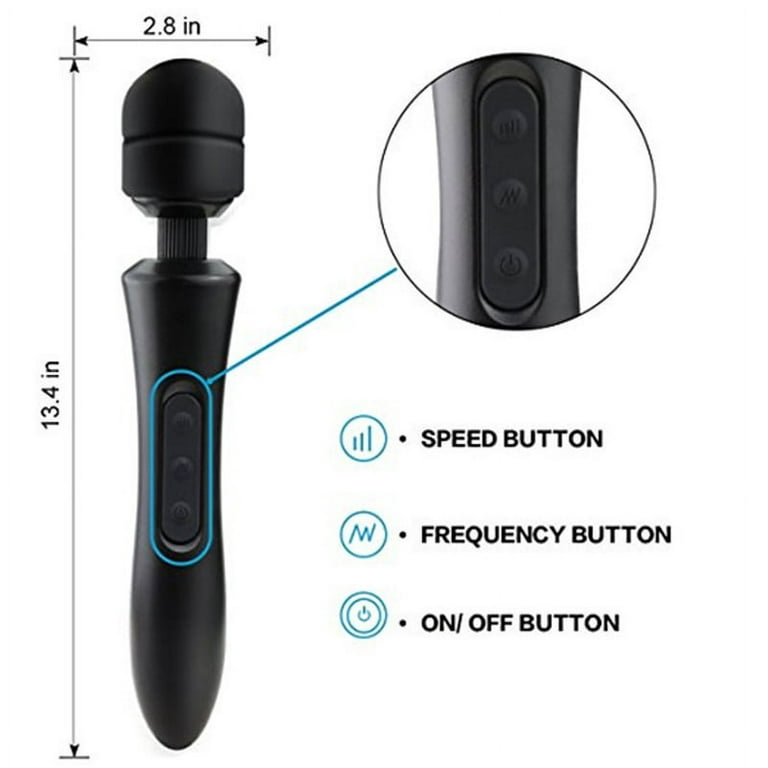 YEVIOR Cordless Personal Wand Electric Massager with 10 Powerful