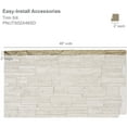 thumbnail image 2 of Ekena Millwork 48"W x 2"D x 2"H Universal Trim Sill for StoneWall Faux Stone Siding Panels, Sedona, 2 of 7