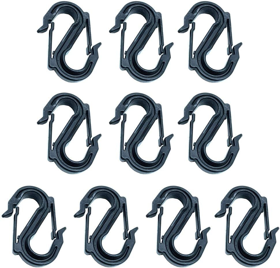 10 Pieces Heavy Duty S Hooks Plastic S Shaped Hooks Hanger Double S
