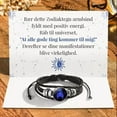 thumbnail image 2 of Spirilet Bracelet, 2025 New Zodiac Bracelets for Women, Zodiac Signs Spirit Bracelet, Serene Manifestation Bracelet, Adjustable 12 Constellations PU Leather Zodiac Bangles Unisex, 2 of 8