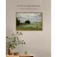 thumbnail image 5 of Drsoum 16x24in Framed Canvas Wall Art Vintage Classical Oil Painting The Vast Grassland Room Decor for Kitchen Bedroom Living Room - Natural Framed, 5 of 7