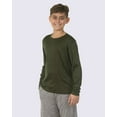 thumbnail image 2 of Real Essentials 4 Pack: Boys Youth Dry-Fit Moisture Wicking Active Athletic Performance Long-Sleeve T-Shirt, 2 of 5