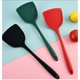 thumbnail image 2 of Huayishang Cooking Utensils Silicone Spatula Household Non Stick Cooking Pan Stir Spatula Eggs High Temperature Silicone, Kitchen Essentials Clearance Sale Black, 2 of 4