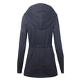 thumbnail image 3 of MBJ WJC1043 Womens Lightweight Casual Parka Anorak Jacket S NAVY, 3 of 4