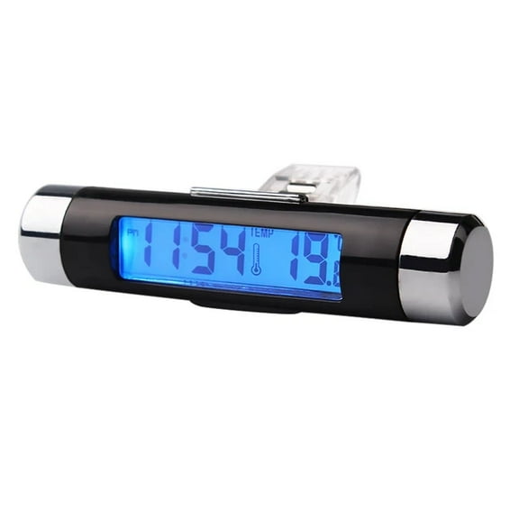 Auto Electronic 12 Hours Car Digital Clock Temperature Display Electronic Clock Thermometer Clock LED Backlight Digital Display Clock