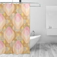 thumbnail image 3 of Polyester Fiber Shower Curtain, Fantasy Cloud Geometry Shower Curtain, Metal Buckled Eye Waterproof Shower Curtain, Can Be Washed-72x72in, 3 of 8