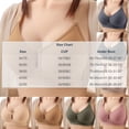 thumbnail image 3 of Yutgune Bras For Women Jelly Wireless Push Up Bralette Cutout V Neck No Underwire Comfortable Support Bra, 3 of 5