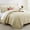 Geometric Pattern Beige, variant on Ameha Velvet Bedspread King Size 3 Piece Set Navy Geometric Quilt Ultra Soft Lightweight Reversible Washable Bedding 350GSM