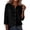 Black, variant on Shirts for Women Summer Breathable Cotton Linen Solid Color Drop Shoulder V Neck Button Three Quarter Sleeve Loose Fit Casual Vacation Blouse Shirt Tops Wine Red S