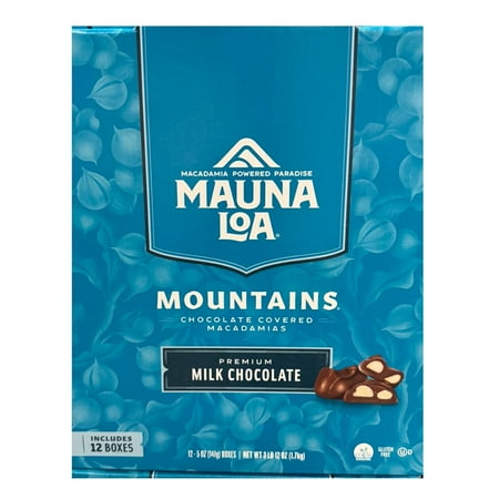 Multi Pack Mauna Loa Mountains Chocolate Covered Macadamia Nuts (12-5oz boxes) (12 boxes - 180 pieces)