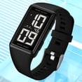 thumbnail image 5 of Square Men's and Women's Leisure Sports Digital Watch Multifunctional Sports Watch Digital Dial Waterproof LED Watch Fashion Minimalist Design, 5 of 7