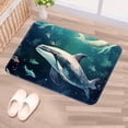 thumbnail image 5 of Whale Polyester Non-Slip Machine Washable Floor Rug, for Office, Chair Rugs Included, 5 of 6