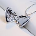 thumbnail image 4 of 2xRose Tallado Corazón Medallón Collar Regalo Dorado Zulema Collar con medallón con foto, 4 of 8
