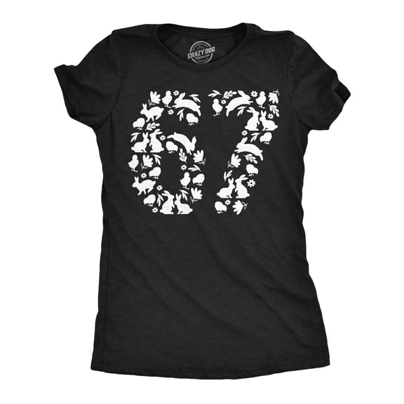 Womens Funny T Shirts 6 7 Easter Bunny Chicks Sarcastic Tee For Ladies Womens Graphic Tees