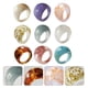 thumbnail image 2 of Anillo de resina simple para dedo, 9 unidades, moderno, transparente, novedoso, para decorar los dedos., 2 of 3