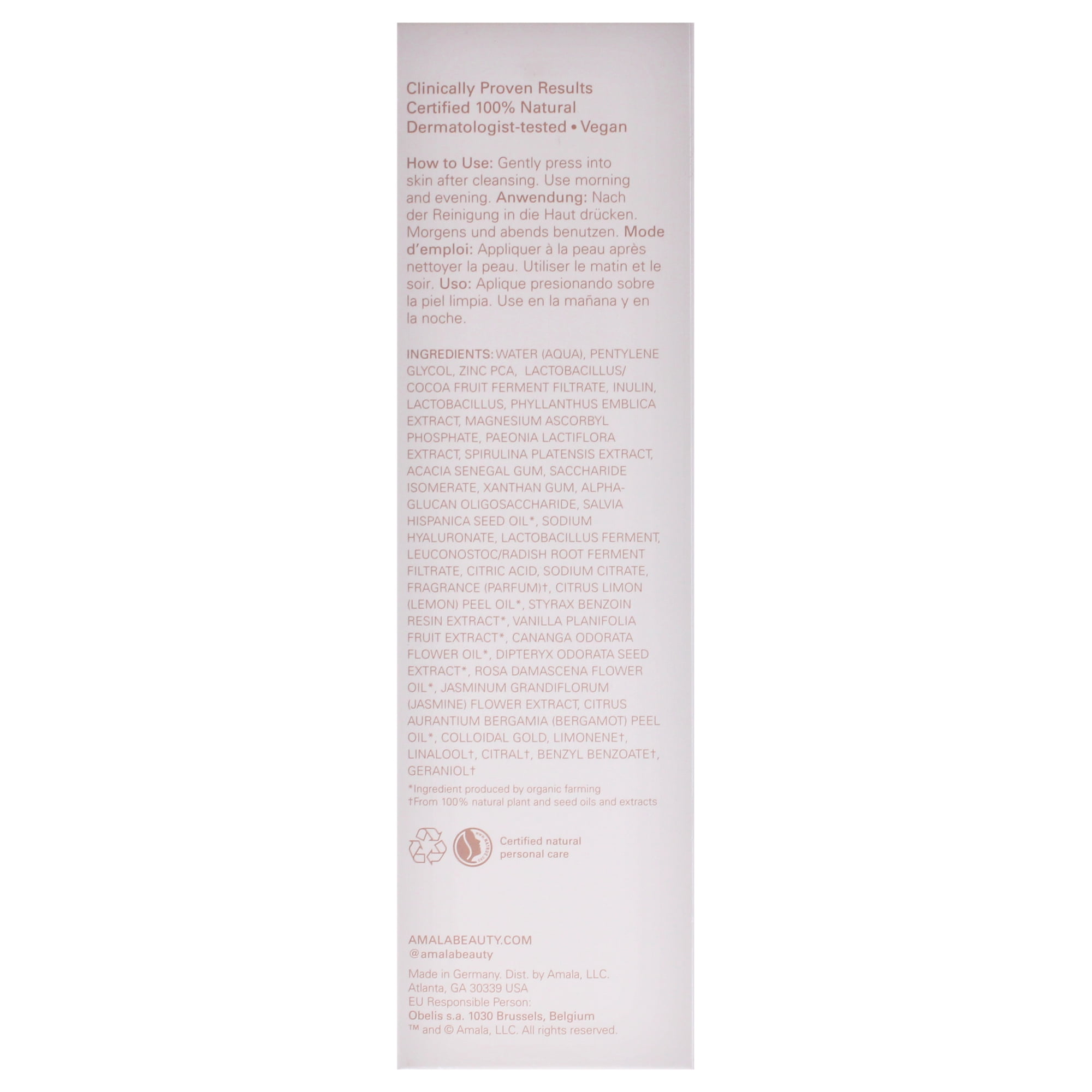 Amala Rehydrating Toning Essence , 3.4 oz Toner