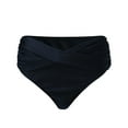 thumbnail image 4 of Women's Bikini Bottom Front Swimsuit Ruched Bathing Suit Bottoms, 4 of 5