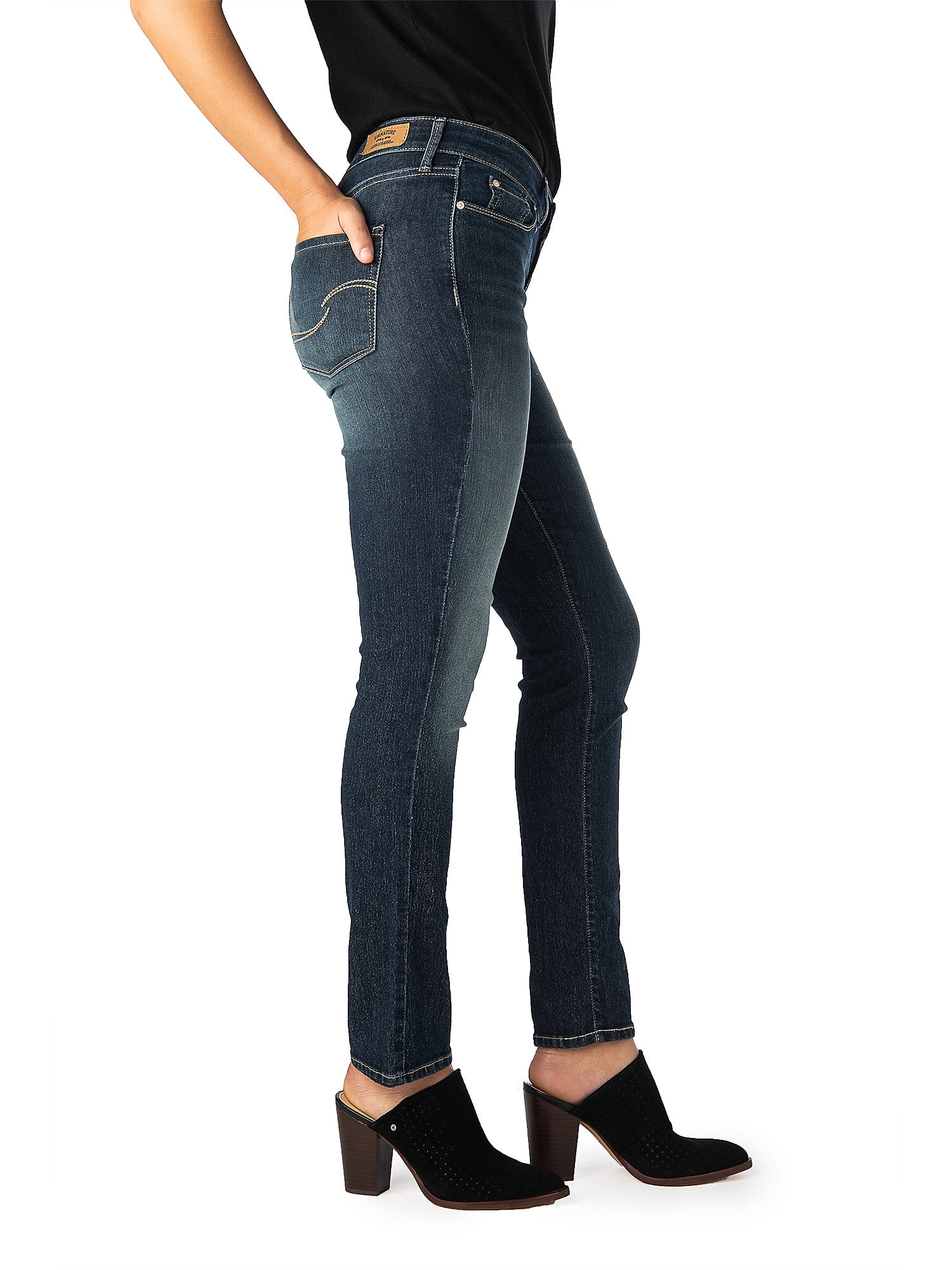Signature by Levi Strauss & Co. Women's Mid-Rise Modern Slim Jeans -  