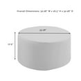 thumbnail image 3 of Round Patio Table Cover - Waterproof Vinyl Outdoor Furniture Cover - Protective Table Cover with Drawstring, 3 of 6