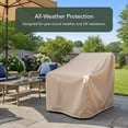 thumbnail image 3 of Covermates Outdoor Adirondack Chair Cover for Square Backs - 28"W x 34"D x 52"H, 600D Polyester, Rip-Resistant, 3 of 7