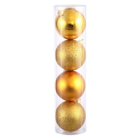 Vickerman 2.4" Antique Gold 4-Finish Ball Ornament Assortment, Set of 24