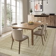 thumbnail image 4 of Bordered 8x10 Living Room Rugs, Washable Modern Soft Non Slip Geometric Area Rug for Bedroom, Low Pile Ultra Thin Large Under Table Carpet for Dining Room Home Decor, Taupe, 4 of 6