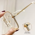 thumbnail image 4 of ruhuadgb 1 Pair Anti Blue Light Computer Glasses without Degree Women Men Blue Light Blocking Metal Frame UV Protection Eyeglasses Eyewear, 4 of 8
