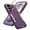 Purple, variant on For Samsung Galaxy S26 Ultra Case, Slim Matte Protective Phone Case Folded Lens Kickstand Heavy Duty Shockproof Cover with Non-Slip Grip Military Grade Drop Raised Lip Screen Protection, Clear