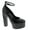 Black, variant on Womens Beige 3" Platform Adjustable Ankle Strap Skyrise Round Toe Block Heel Buckle Dress Pumps Shoes 9 M