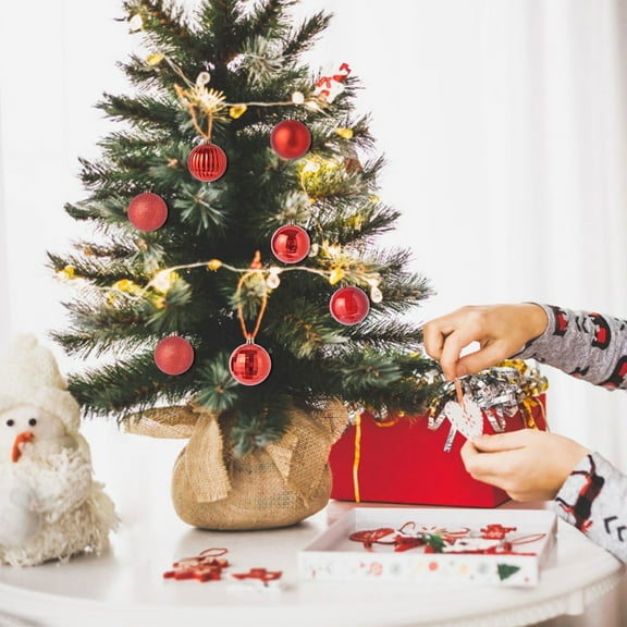 Fwttom 36 pcs Christmas Balls, Multi-style Frosted Bright Matte Christmas Shatterproof Ball with loop, Christmas Ball Ornaments Set for Holiday, Xmas Tree, Party, Home Hanging Decor