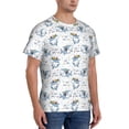 thumbnail image 2 of Bixox Men's Music Shark Printed Short Sleeve Skinny Athletic T-Shirt, 2 of 6
