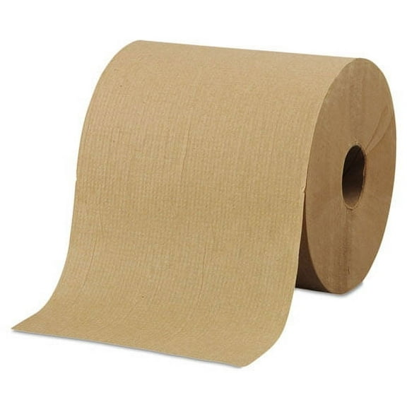 Morsoft Universal Roll Towels, 1-Ply, 8" x 800 ft, Brown, 6 Rolls/Carton