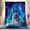 White Blue 1, variant on Flannel Blankets Fantasy Style Flaming Phoenix Throw Blanket Lightweight Cozy Plush, for Couch Sofa, Gifts for Kids Women and Men, Gray Orange