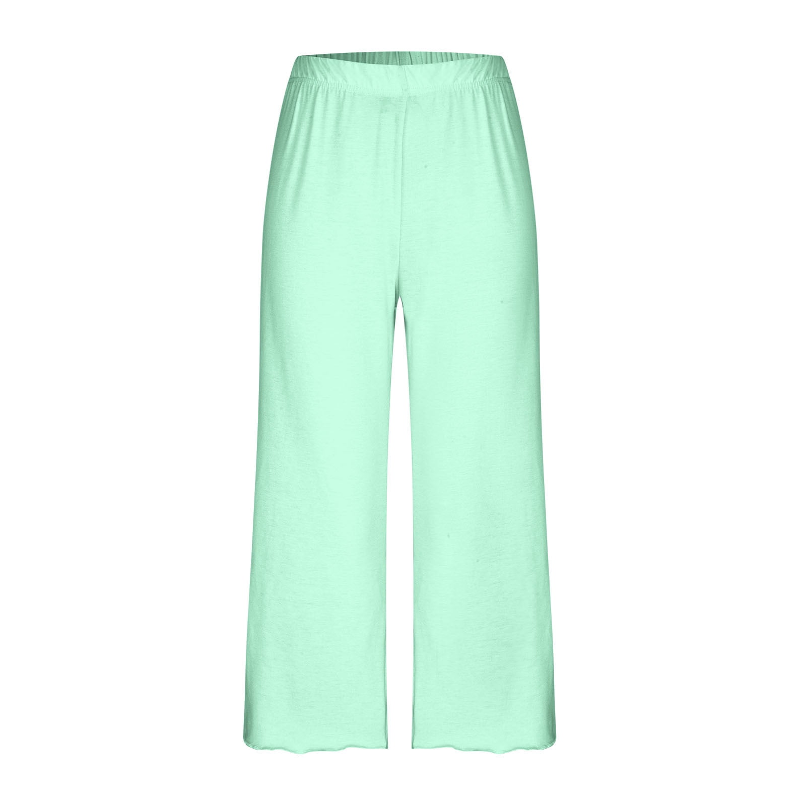 BONIXOOM Womens Pajamas Matching Christmas Pajamas Loungewear Tie Short Sleeve Sleepwear Sets Solid Mint Green XL
