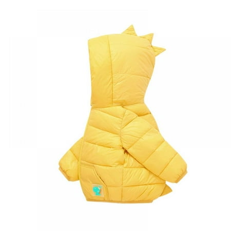 

GYRATEDREAM Toddler Baby Girls Boys 3D Dinosaur Hooded Jacket Autumn Winter Coat Kids Zipper Up Outwear Warm Clothes 2-7 Years
