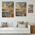 thumbnail image 4 of Designart "Beach Photo Coastal Harmony II" Nautical & Beach Print on Natural Pine Wood, 4 of 5