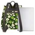 thumbnail image 3 of Disketp Green Fruit Mochila de Cuero para Mujer, Bolso de Espalda Antirrobo con Estilo para Viaje, Trabajo y Uso Diario, 3 of 4