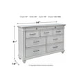 thumbnail image 3 of Kanwyn Whitewash Dresser, 3 of 6