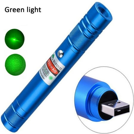 Occkic Green Laser Pointer, 2000-10000 Metres Long Range High Power Flashlight, Rechargeable Pointer for USB