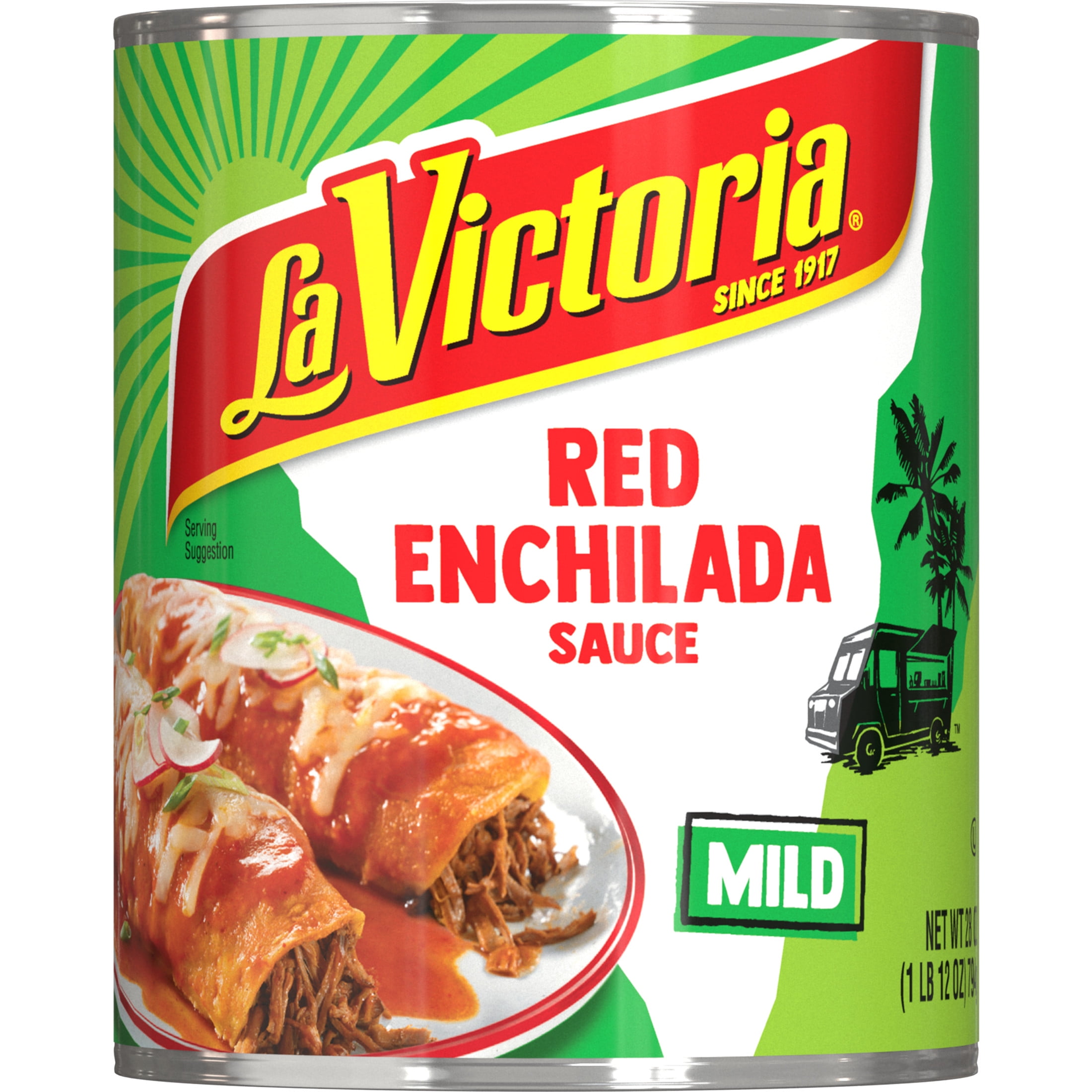 (12 pack) La Victoria Traditional Red Enchilada Liquid Sauce Mild, 28 oz