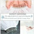 thumbnail image 6 of YooGuoGuo 1 Tier Bride Wedding Classic Veil Fingertip Veil Knee Length Bridal Tulle Veil with Comb and Ribbon Edge for Women, 6 of 7