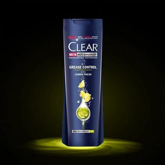 Clear Shampoo Refreshing Grease Control With Lemon Extract 3x400Ml/13.52Oz (HELPS ACTIVATE SCALPS NATURAL PROTECTION NO NEED TO BOTHER ABOUT DANDRUFF 400ML , 3X400Ml/13.52Oz)