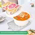 thumbnail image 3 of Yayeee Pot Holders Kitchen Heat Resistant with Pocket 7"x9.8" Cotton Oven Cooking Hot Pads, Pink Grapefruit Slices, 3 of 7