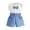 Girls Summer Outfits-Sky Blue, variant on TOWED22 Girls Summer Clothes 2 Piece Set for Toddler Baby Girl 1-9Y Square Neck Thin Strap Top & Floral Shorts(Sky Blue,12-18 M)