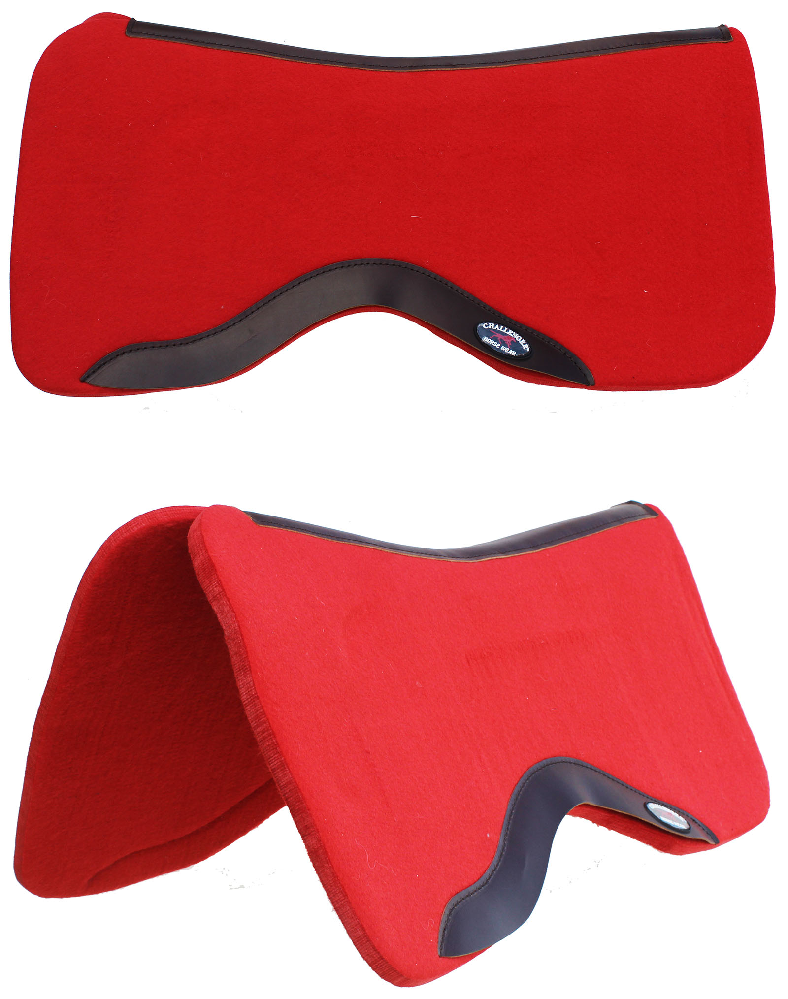 Horse Saddle PAD Western Contoured Wool Felt Moisture Wicking Black 39RT Horse Saddle PAD Western Contoured Wool Felt Moisture Wicking Black 39RT