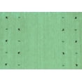 thumbnail image 1 of Ahgly Company Indoor Rectangle Solid Turquoise Blue Modern Area Rugs, 7' x 10', 1 of 4