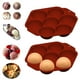 thumbnail image 1 of Fiudx Molde Grande para Tartas, Diseño Semicircular Marrón, Material Antiadherente Duradero, Apto para Microondas y Congelador, Perfecto para Magdalenas, Chocolates, Gelatina, Helado y Jabón, 24,5 X, 1 of 6